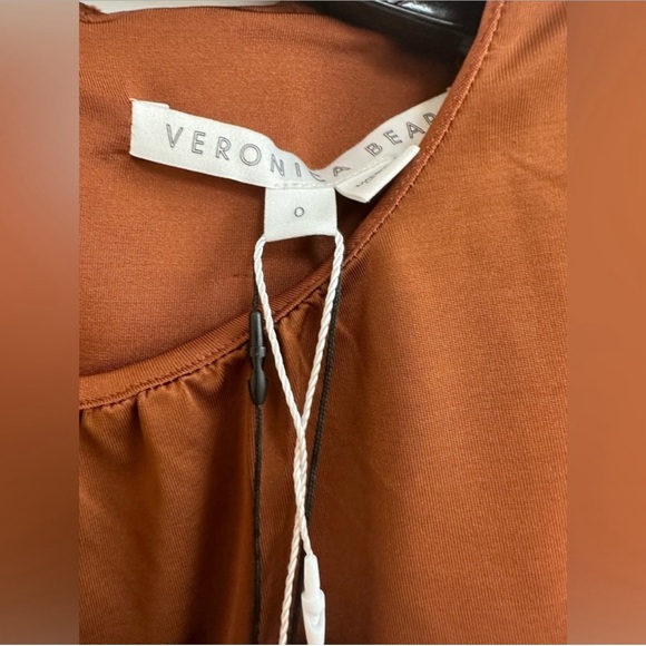 NWT Veronica Beard $448 Bora Short Sleeve Ruched Dress - Picture 6 of 8